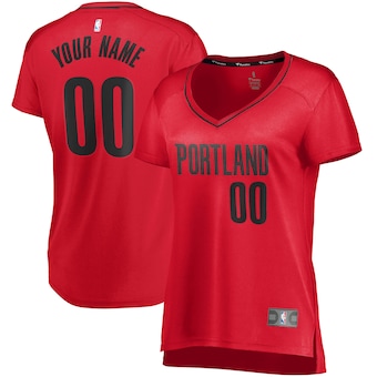 womens fanatics branded red portland trail blazers fast brea-294